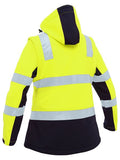 BISLEY Womens Taped Two Tone Hi Vis 3 in 1 Soft Shell Jacket (BJL6078T) - Workin' Gear