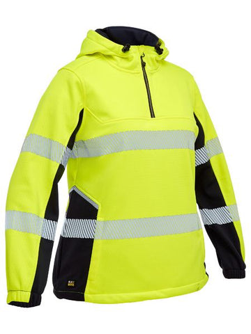 BISLEY Womens Flx & Move Hi Vis Taped Liquid Repellent Fleece Hoodie (BKL6571T) - Workin' Gear