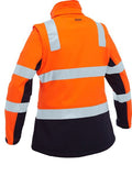 BISLEY Womens Taped Two Tone Hi Vis 3 in 1 Soft Shell Jacket (BJL6078T) - Workin' Gear