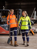 BISLEY Womens Flx & Move Hi Vis Taped Liquid Repellent Fleece Hoodie (BKL6571T) - Workin' Gear