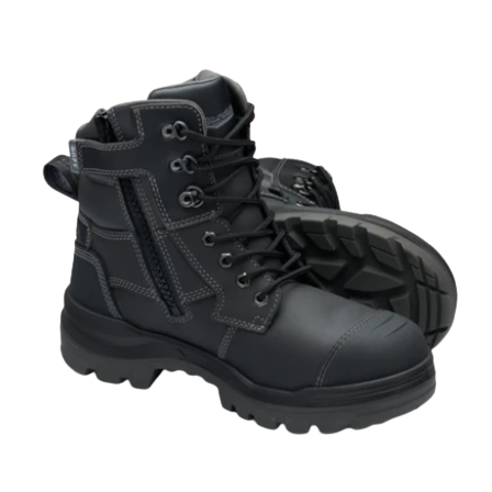 BLUNDSTONE 8071 RotoFlex 150mm Zip Safety Boot - Black - Workin' Gear