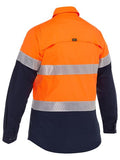 BISLEY Womens X Airflow Hi Vis Taped Stretch Ripstop Shirt (BL6491T) - Workin' Gear