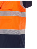 BISLEY Womens X Airflow Hi Vis Taped Stretch Ripstop Shirt (BL6491T) - Workin' Gear