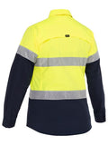 BISLEY Womens X Airflow Hi Vis Taped Stretch Ripstop Shirt (BL6491T) - Workin' Gear