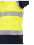 BISLEY Womens X Airflow Hi Vis Taped Stretch Ripstop Shirt (BL6491T) - Workin' Gear