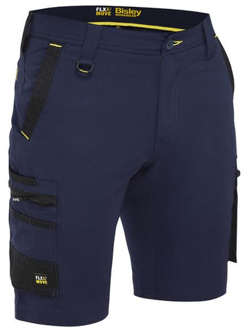 Bisley Flx & Move 4-way Stretch Zip Cargo Short (BSHC1332) - Workin' Gear