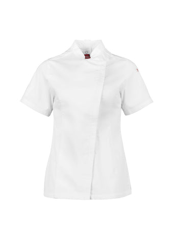 BIZ Womens Alfresco Short Sleeve Chef Jacket (CH330LS) - Workin' Gear