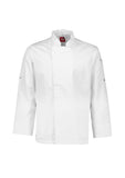 BIZ Mens Alfresco Long Sleeve Chef Jacket (CH330ML) - Workin' Gear