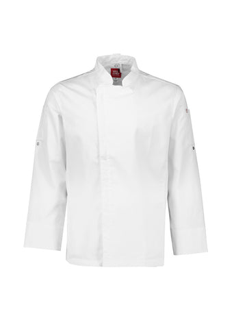 BIZ Mens Alfresco Long Sleeve Chef Jacket (CH330ML) - Workin' Gear