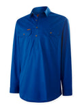 HARD YAKKA Mustang Signature Long Sleeve Closed Front Work Shirt (Y04004) - Workin' Gear