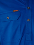 HARD YAKKA Mustang Signature Long Sleeve Closed Front Work Shirt (Y04004) - Workin' Gear