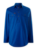 HARD YAKKA Mustang Signature Long Sleeve Closed Front Work Shirt (Y04004) - Workin' Gear