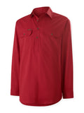 HARD YAKKA Mustang Signature Long Sleeve Closed Front Work Shirt (Y04004) - Workin' Gear