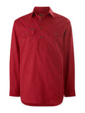 HARD YAKKA Mustang Signature Long Sleeve Closed Front Work Shirt (Y04004) - Workin' Gear