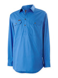 HARD YAKKA Mustang Signature Long Sleeve Closed Front Work Shirt (Y04004) - Workin' Gear