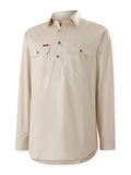 HARD YAKKA Mustang Signature Long Sleeve Closed Front Work Shirt (Y04004) - Workin' Gear