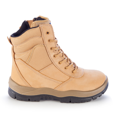 High Leg Zip Side Boots Wheat MONGREL 251050 Workin Gear