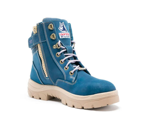 STEEL BLUE 512761 SOUTHERN CROSS LADIES ZIP SIDED BOOT - BLUE - Workin' Gear