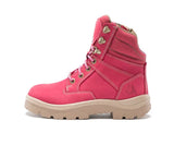 STEEL BLUE 512761 SOUTHERN CROSS LADIES ZIP SIDED BOOT - PINK - Workin' Gear