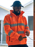 BISLEY Hi Vis Wet Weather Bomber Jacket (BJ6770T) - Workin' Gear