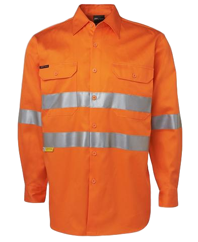 JB'S 6HDNL Hi Vis Taped L/S Shirt - Workin' Gear