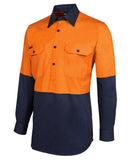 JB 6HVCF HiVis Closed Front Long Sleeve shirt - Workin' Gear