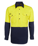 JB 6HVCF HiVis Closed Front Long Sleeve shirt - Workin' Gear