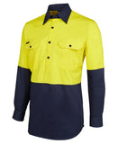 JB 6HVCF HiVis Closed Front Long Sleeve shirt - Workin' Gear