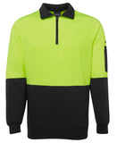 JB'S 6HVFH Hi Vis 1/2 Zip Fleecy