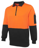 JB'S 6HVFH Hi Vis 1/2 Zip Fleecy