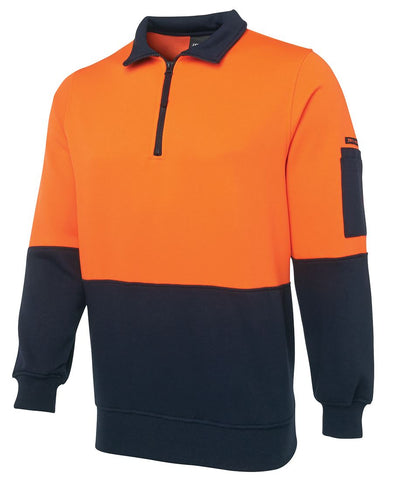 JB'S 6HVFH Hi Vis 1/2 Zip Fleecy - Workin' Gear