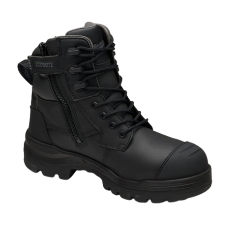 BLUNDSTONE 8561 RotoFlex 6" Zip Safety Boot - Black