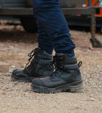 BLUNDSTONE 8561 RotoFlex 6" Zip Safety Boot - Black