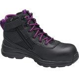 BLUNDSTONE 887 Ladies Zip Safety Boot - Black & Purple