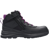 BLUNDSTONE 887 Ladies Zip Safety Boot - Black & Purple