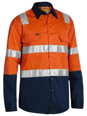 BISLEY BS6432T 3M Taped Cool Lighweight Shirt - Orange - Workin' Gear