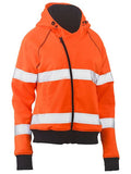 BISLEY BKL6819T Womens Taped Hi Vis Fleece Hoodie - Workin Gear