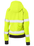 BISLEY BKL6819T Womens Taped Hi Vis Fleece Hoodie - Workin Gear