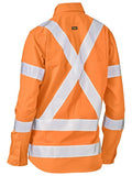 BISLEY BL6166XT Women's Taped X Back Lightweight Drill Rail Shirt - Workin Gear