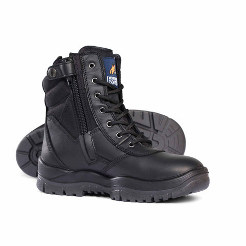 MONGREL 951020 Non-Safety High Leg Zipsider Boot - Black