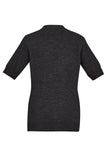 BIZCARE CK962LC Ladies Zip Front S/S Knit 2 Colours - Workin' Gear