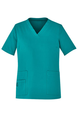 BIZCARE CST941LS Ladies Easy Fit V-Neck Scrub Top 4 Colours - Workin' Gear