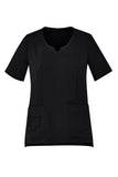 BIZCARE CST942LS Ladies Tailored Round Neck Scrub Top 4 Colours - Workin' Gear