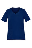 Womens Round Neck Scrub Top - Workin' Gear