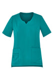 Womens Round Neck Scrub Top - Workin' Gear
