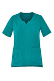 BIZCARE CST942LS Ladies Tailored Round Neck Scrub Top 4 Colours - Workin' Gear