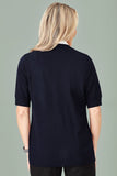 BIZCARE CK962LC Ladies Zip Front S/S Knit - 2 Colours - Workin' Gear
