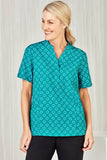 BIZCARE CS950LS LADIES EASY STRETCH DAISY PRINT TUNIC 3 COLOURS - Workin' Gear