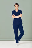 BIZCARE CST941LS Ladies Easy Fit V-Neck Scrub Top 4 Colours - Workin' Gear