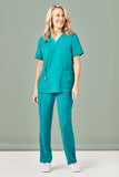 BIZCARE CST941LS Ladies Easy Fit V-Neck Scrub Top 4 Colours - Workin' Gear